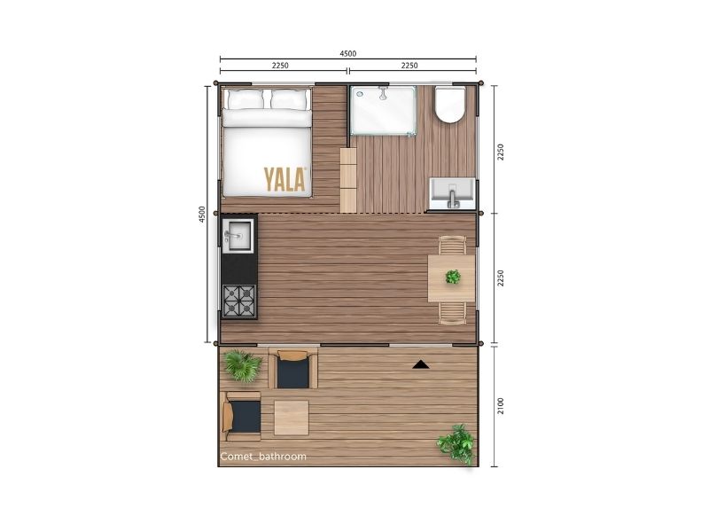 YALA_Comet20_Classic_segment_2D_floorplan_withbedroom_and_bathroom