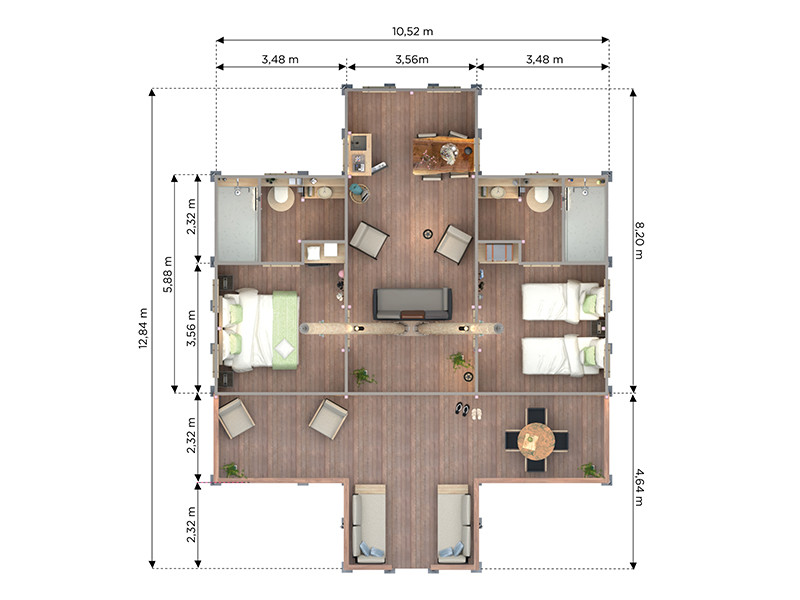 YALA_RAY_Aurora_luxury_lodge_4p_2d_floorplan_specifications